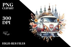 Vintage Oilish Van | Sublimation Clipart Product Image 1