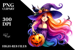 Vibrant Witch Halloween | Clipart Product Image 2