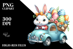 Creative Bunny Car PNG Product Image 2