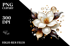 Abstract Glossy Gardenia, Transparent PNG Product Image 2