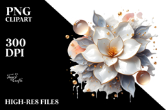 Abstract Glossy Gardenia, Transparent PNG Product Image 2