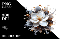 Abstract Glossy Gardenia, Transparent PNG Product Image 2