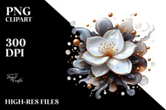 Abstract Glossy Gardenia, Transparent PNG Product Image 2
