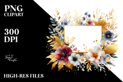 Colorful Wild Flower Abstract Frame Product Image 2