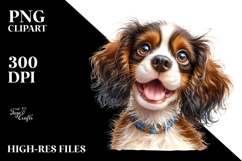 Cute Watercolor Brittany Puppy PNG Product Image 2