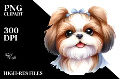 Cute Baby Shih Tzu PNG Product Image 2
