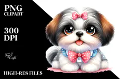 Cute Baby Shih Tzu PNG Product Image 2