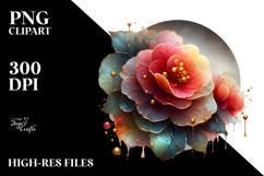 Abstract Begonia PNG Product Image 2