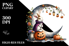 Rabbit Dressed for Halloween PNG Product Image 2