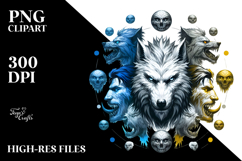 Simple Werewolf Digital Painting PNG Product Image 2
