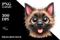 Cute Baby Malinois, Transparent PNG Product Image 2