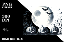 Watercolor Pumpkin Retro PNG Product Image 2