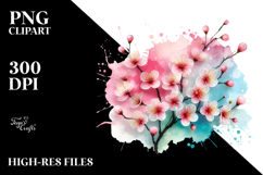 Cherry Blossom Sublimation PNG Product Image 2