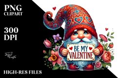 Be My Valentine Gnome, PNG Product Image 2