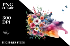 Spring Flower Clouds, Transparent PNG Product Image 2