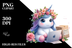Baby Unicorn Programmer Flower Product Image 2