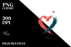 Simple Paintbrush Style Heart Product Image 2
