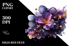 Abstract Violet with Gold Product Image 2