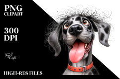 Watercolor Cute Great Dane PNG Product Image 2