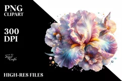 Glossy Iris Made of , Transparent PNG Product Image 1