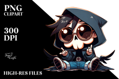 Goofy Reaper with Oversized Sunglasses PNG Product Image 2