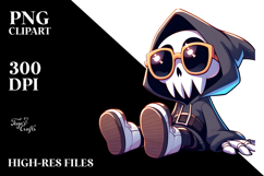 Goofy Reaper with Oversized Sunglasses PNG Product Image 2