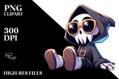 Goofy Reaper with Oversized Sunglasses PNG Product Image 2
