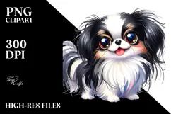 Cartoon Japanese Chin, PNG Product Image 2