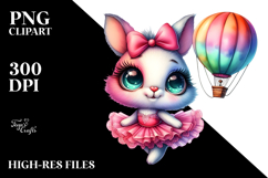 Adorable Dancing Rabbit PNG Product Image 2
