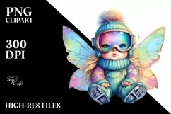 Colorful Baby Fairy in Skier's Goggles Product Image 3
