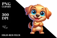 Colorful Cartoon Funny Crazy Baby Labrador Retriever | Product Image 1