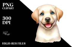 Cute Happy Labrador Retriever, High-Res PNG Product Image 2