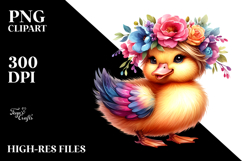 Cute Baby Duck, PNG Product Image 2
