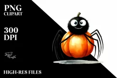 Funny Halloween Spider Creepy Arachnid | Clipart Product Image 1