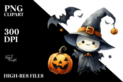 Simple Halloween Bat Clipart, High-Res PNG Product Image 2