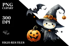 Simple Halloween Bat Clipart, High-Res PNG Product Image 2
