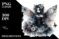 Washed Gothic Fairy PNG Product Image 2
