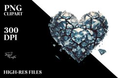 Diamond Heart , PNG Product Image 2
