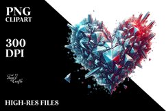 Diamond Heart Drawing, PNG Product Image 2