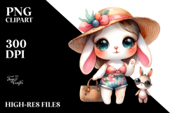 Cute Bunny Big Eyes Clipart Product Image 2