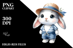 Cute Bunny Big Eyes Clipart Product Image 2