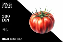 Watercolor Tomato | Sublimation Clipart Product Image 1