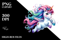 Funny Jumping Unicorn PNG Product Image 2