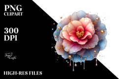 Abstract Glossy Begonia, PNG Product Image 2