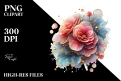 Abstract Glossy Begonia, PNG Product Image 2