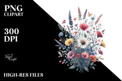 Centered Watercolor Wild Bold Frame | Sublimation | Clipart Product Image 3