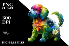 Vibrant Abstract Puppy, 20 oz Tumbler Product Image 2