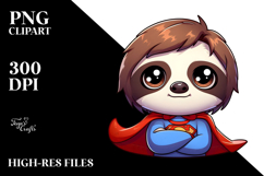 Cartoony Cartoon Sloth PNG Product Image 2