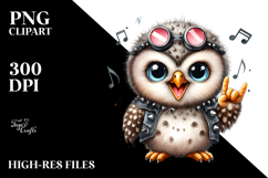 Expressive Baby Owl, Transparent PNG Product Image 2