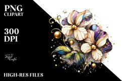 Abstract Wooden Sweet Pea Stained | Clipart Product Image 1